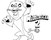 Dibujo de Madagascar 2 Alex 1 para colorear