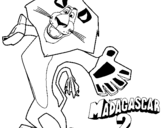 Dibujo de Madagascar 2 Alex 2 para colorear