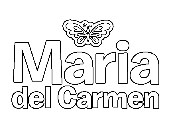 Dibujo de Maria del Carmen para Colorear