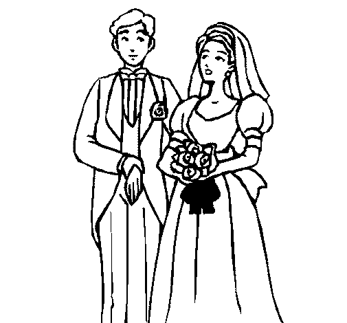 Dibujo de Marido y mujer III para Colorear