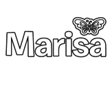Dibujo de Marisa para colorear
