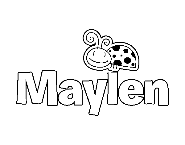 Dibujo de Maylen para Colorear