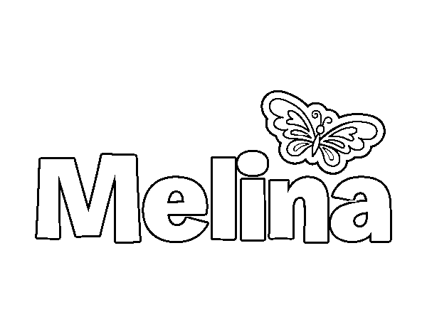 Dibujo de Melina para Colorear