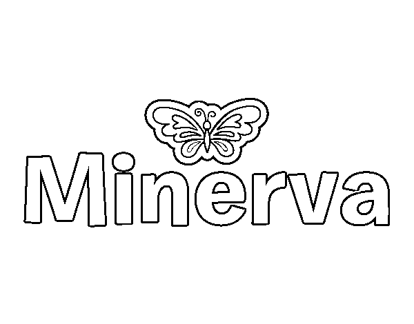 Dibujo de Minerva para Colorear