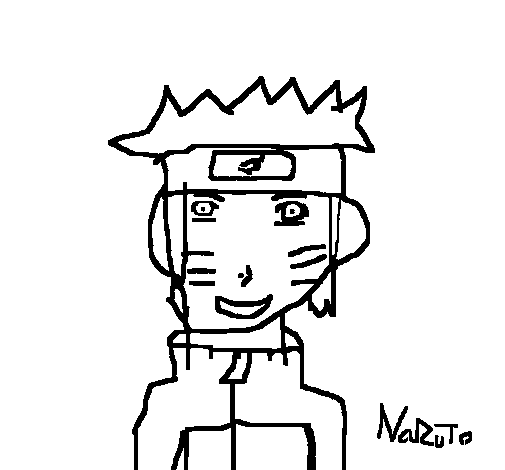 Dibujo de Naruto 1 para Colorear