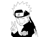 Dibujo de Naruto sacando lengua