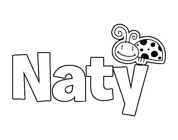Dibujo de Naty para Colorear