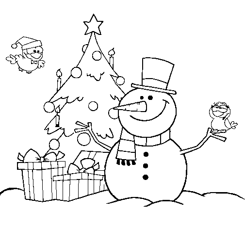 Dibujo de Navidad II para Colorear