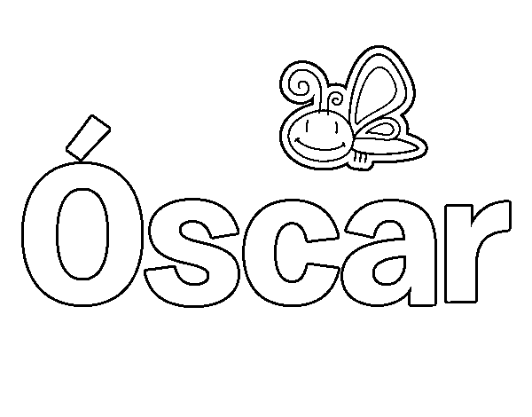 Dibujo de Óscar para Colorear