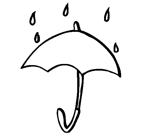 Dibujo de Paraguas para Colorear