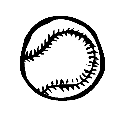 Dibujo de Pelota de béisbol para Colorear