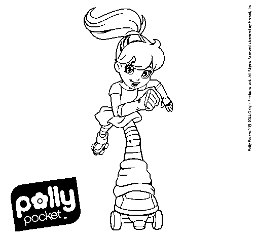 Dibujo de Polly Pocket 18 para Colorear