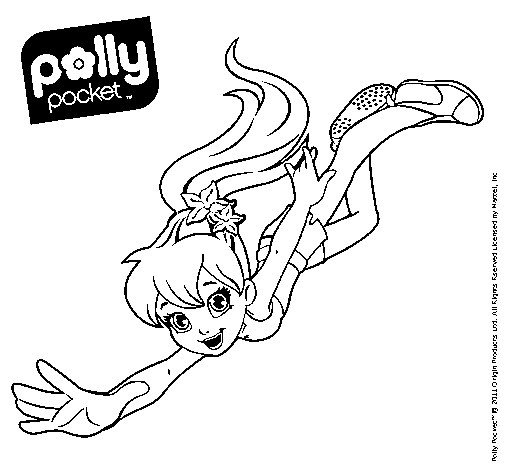 Dibujo de Polly Pocket 5 para Colorear
