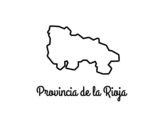 Dibujo de Provincia de La Rioja para colorear