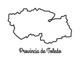 Dibujo de Provincia de Toledo para colorear