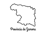Dibujo de Provincia de Zamora para colorear