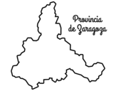 Dibujo de Provincia de Zaragoza para colorear