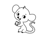 Dibujo de Ratón bebé