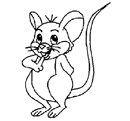 Dibujo de Ratón para Colorear 