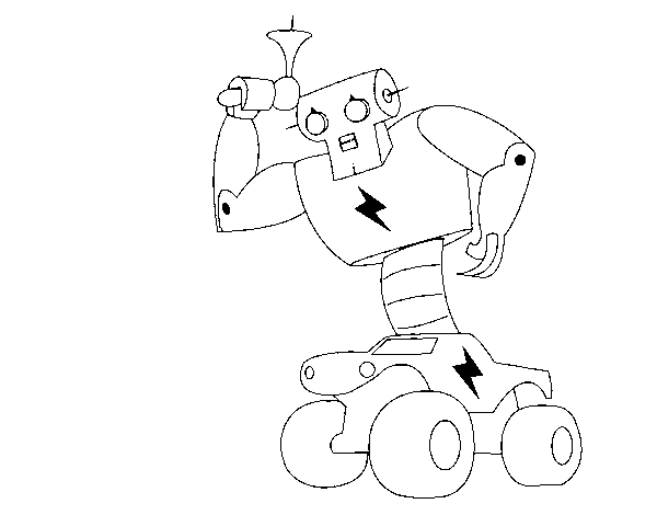 Dibujo de Robokek el robot para Colorear