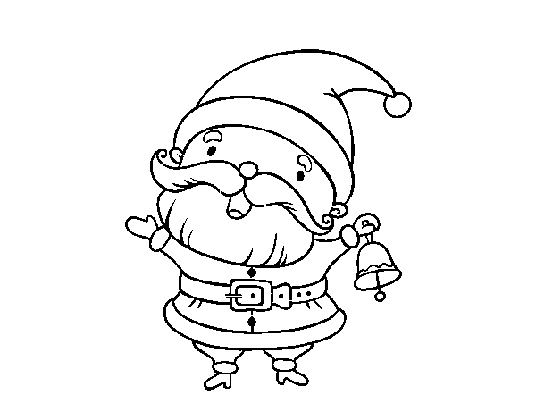 Dibujo de Santa para Colorear