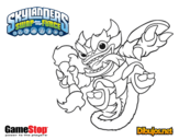 Dibujo de Skylanders Swap Force Fire Kraken para colorear