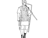 Dibujo de Soldado romano para colorear