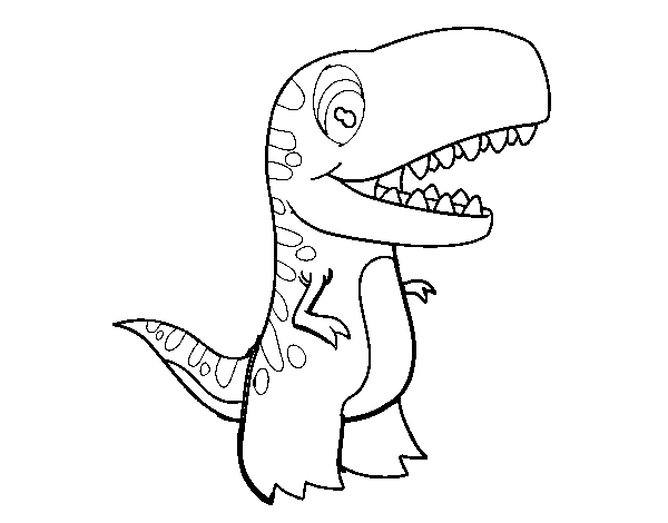 Dibujo de Tiranosaurio bebé para Colorear