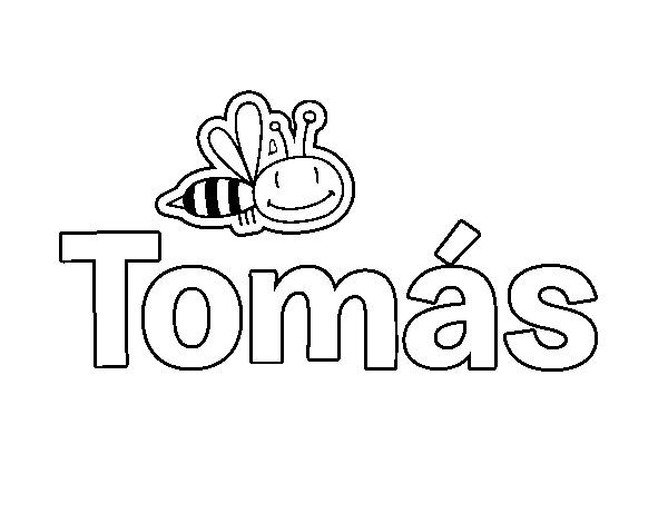 Dibujo de Tomás para Colorear