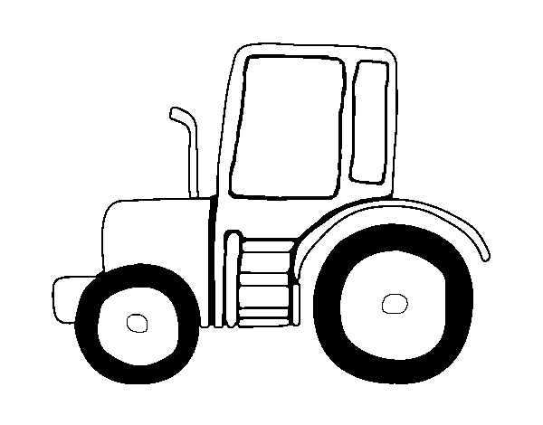 Dibujo de Tractor Lamborghini para Colorear
