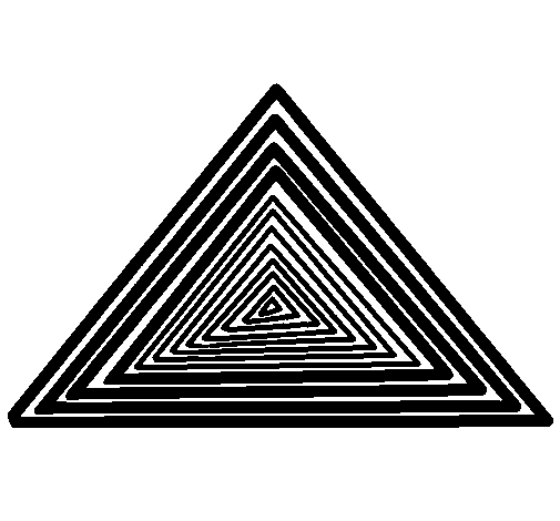Dibujo de Triángulo 1 para Colorear