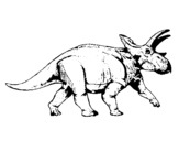 Dibujo de Triceratops 1 para colorear