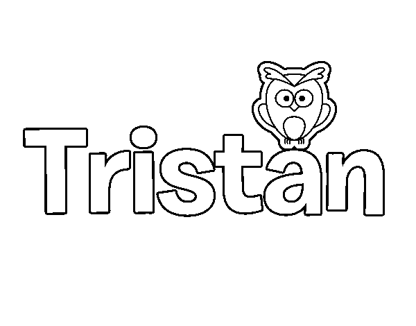 Dibujo de Tristan para Colorear