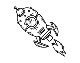 Dibujo de Un cohete espacial