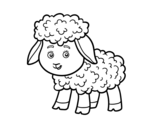 Dibujo de Una ovejita para colorear