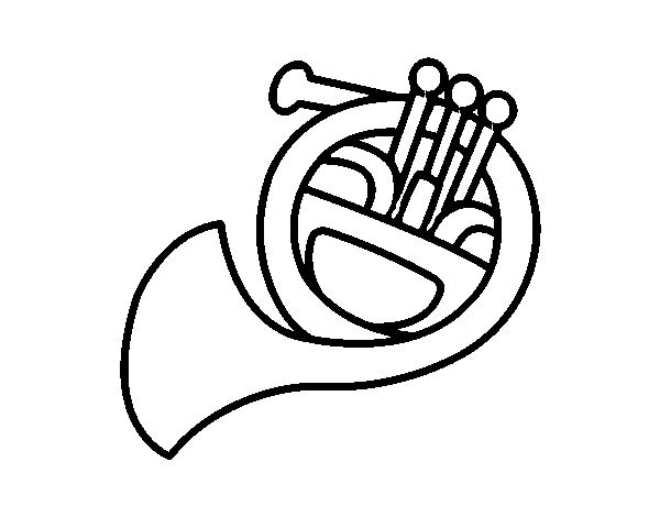 Dibujo de Una Trompa para Colorear