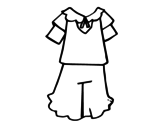Dibujo de Uniforme de niña para colorear