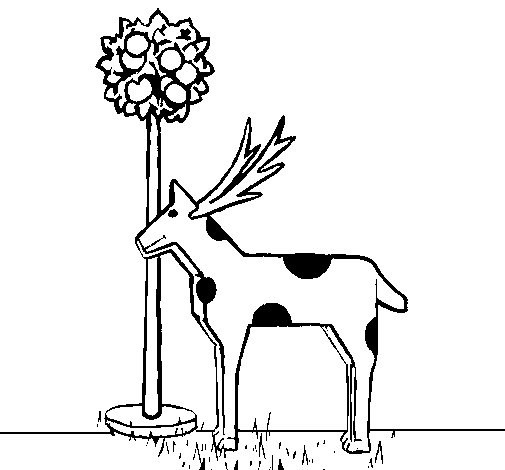 Dibujo de Vaca de cartón para Colorear
