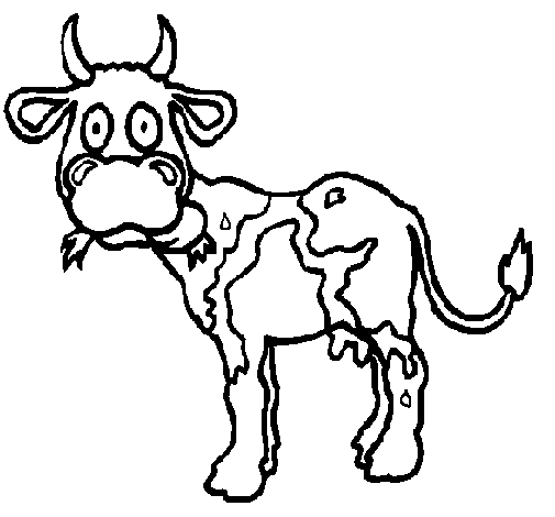  Dibujo de Vaca para Colorear