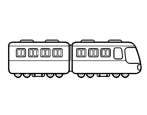 Dibujo de Vagones de tren para Colorear