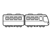 Dibujo de Vagones de tren para colorear