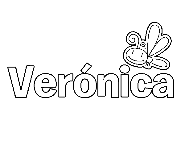 Dibujo de Verónica para Colorear