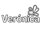 Dibujo de Verónica para colorear