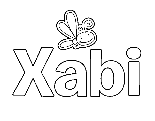 Dibujo de Xabi para Colorear