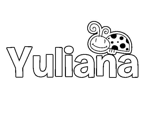 Dibujo de Yuliana para Colorear