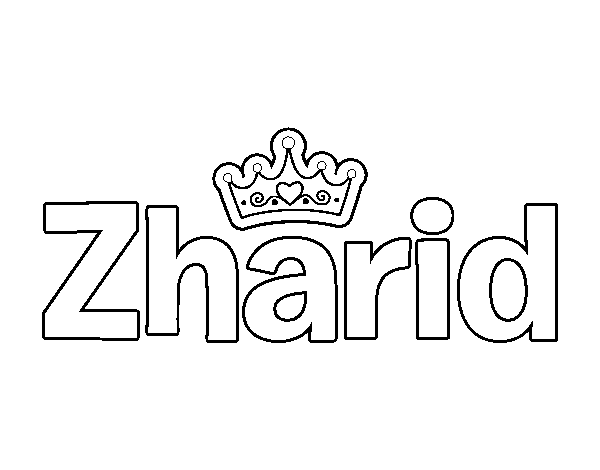 Dibujo de Zharid para Colorear