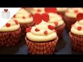 Cupcakes red velvet para San valentín