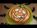Tarta de Halloween en forma de calabaza